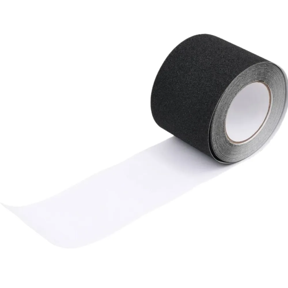 vidaXL Consumibles Para Construcción-Cinta antideslizante negra PVC 0,1x10 m