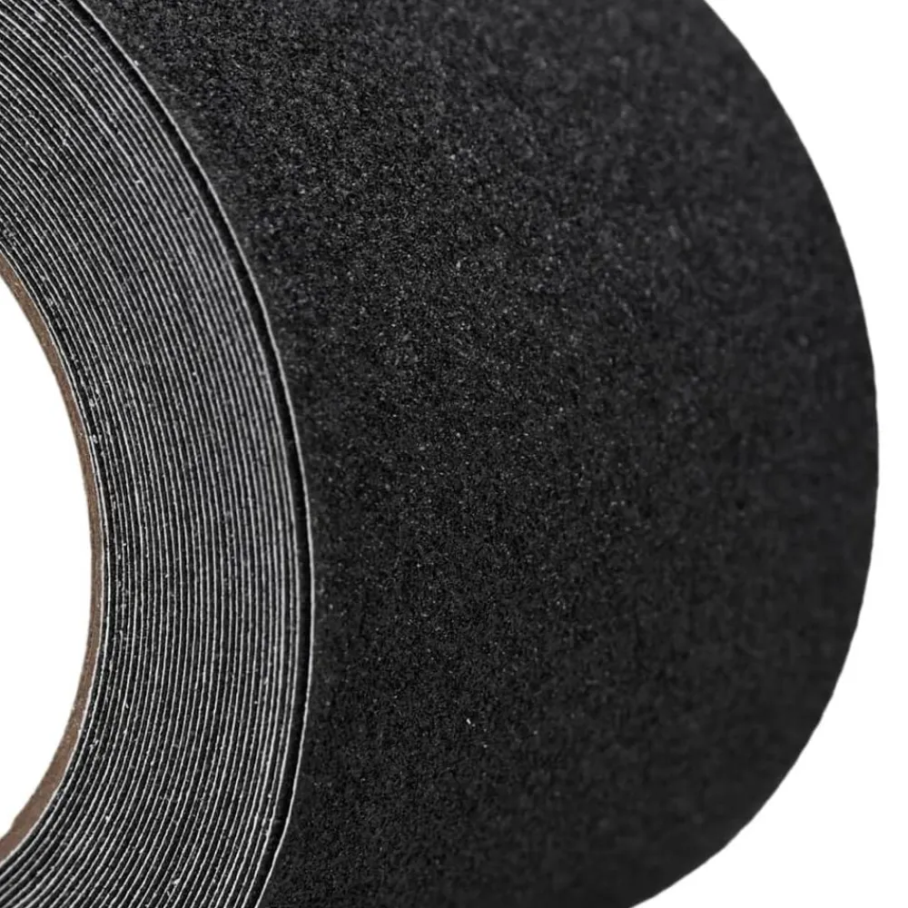 vidaXL Consumibles Para Construcción-Cinta antideslizante negra PVC 0,1x10 m