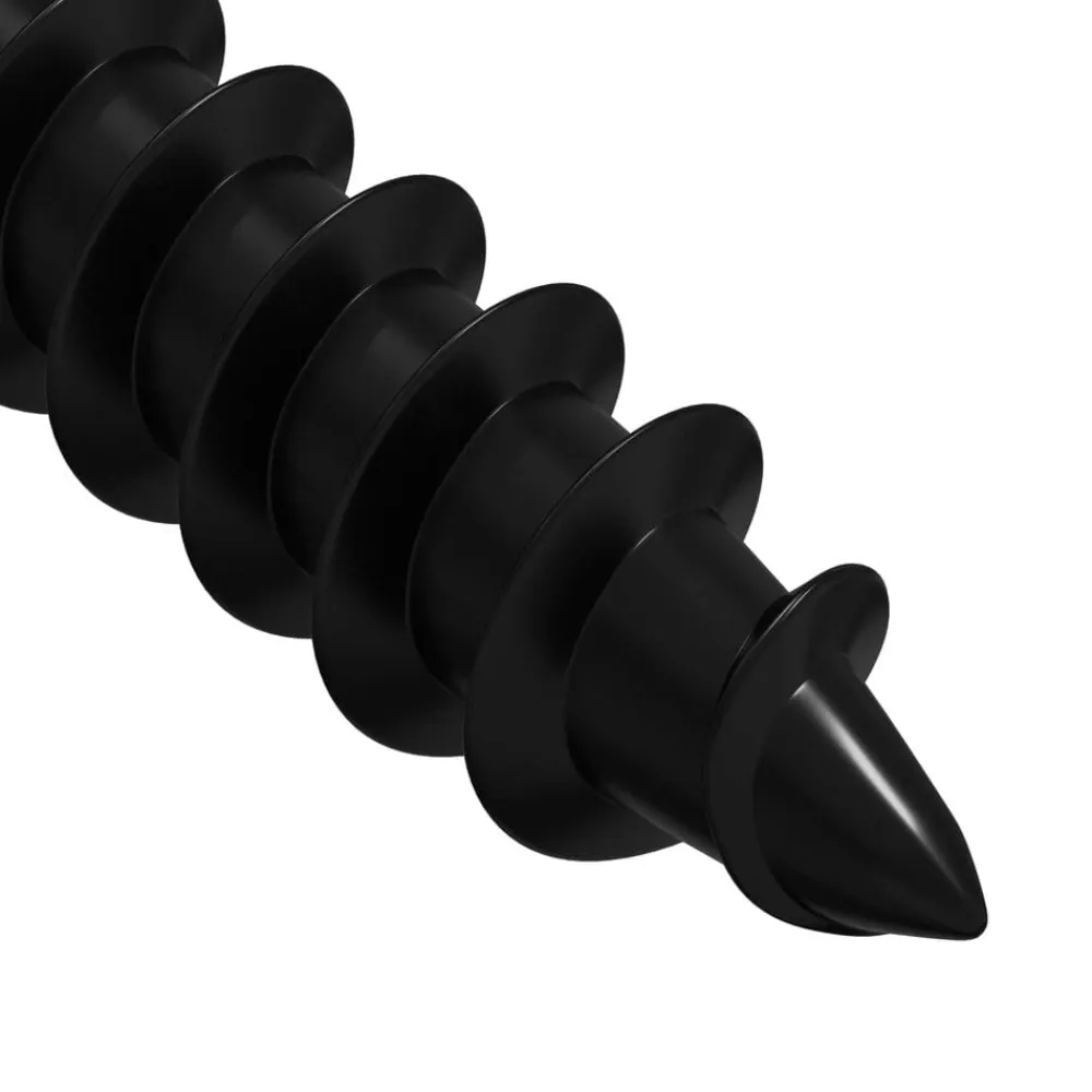 vidaXL Accesorios De Bricolaje-Clavo autorroscante 2 pcs Negro 4 x 25 mm Acero