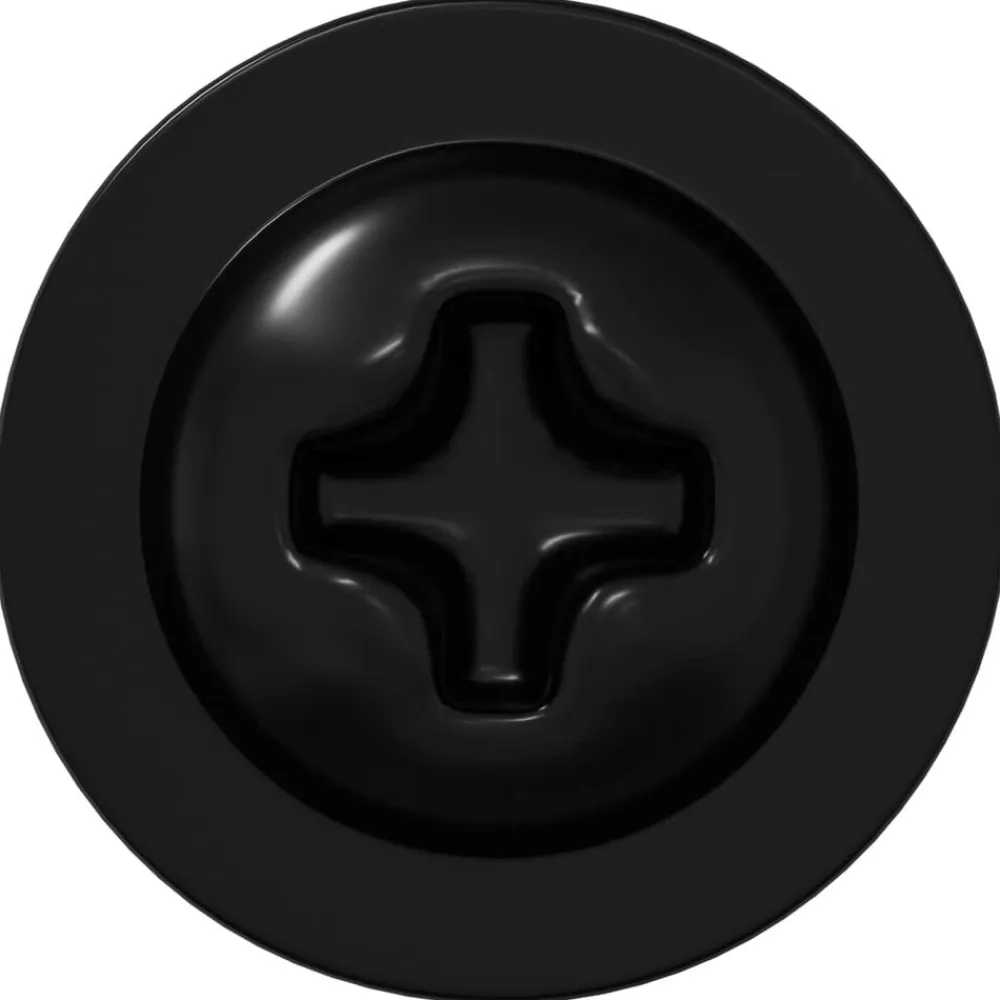 vidaXL Accesorios De Bricolaje-Clavo autorroscante 2 pcs Negro 3,5 x 12 mm Hierro