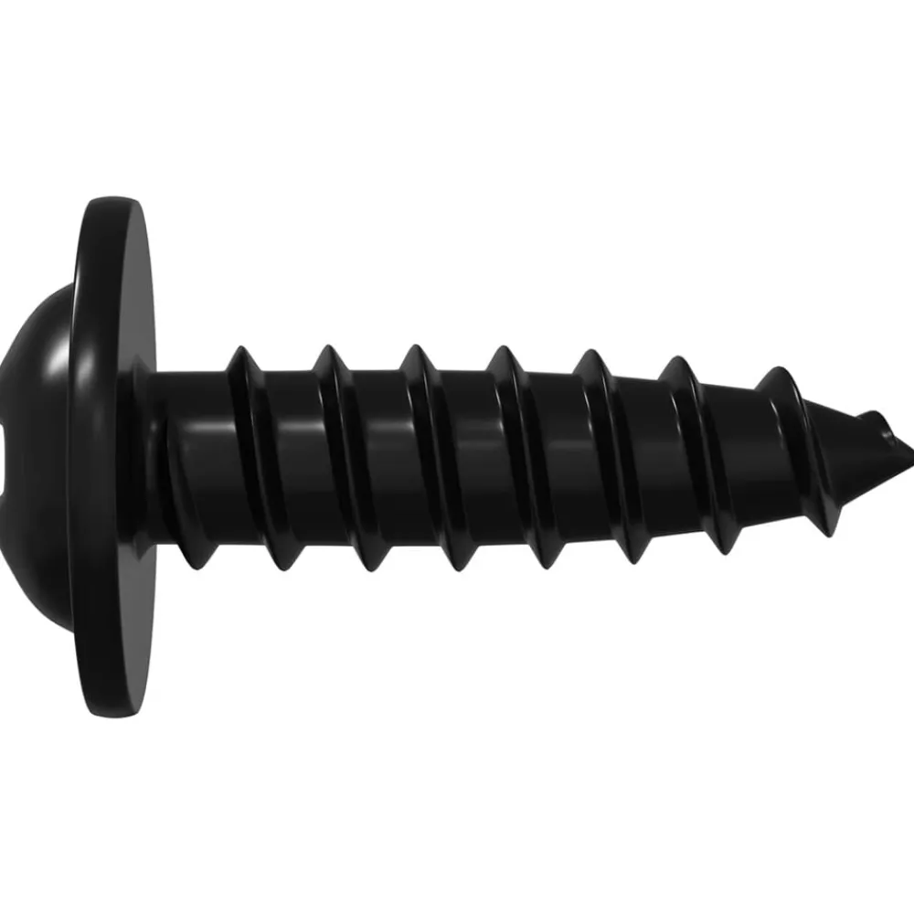vidaXL Accesorios De Bricolaje-Clavo autorroscante 2 pcs Negro 3,5 x 12 mm Hierro