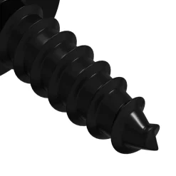 vidaXL Accesorios De Bricolaje-Clavo autorroscante 2 pcs Negro 3,5 x 12 mm Hierro