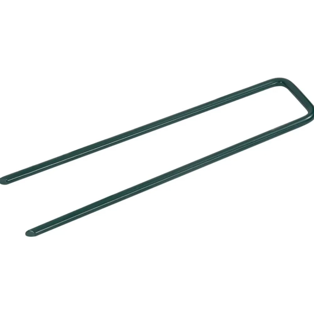 vidaXL Clavos para césped artificial 50 piezas de hierro forma de U Hot