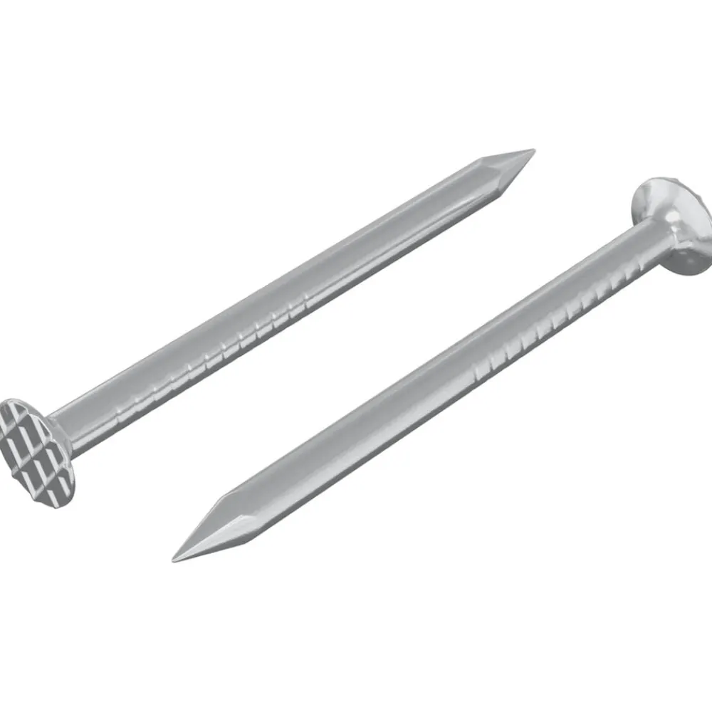 vidaXL Clavos para Madera 2 pcs Plateado Ø 3 x 15 mm Metal Outlet