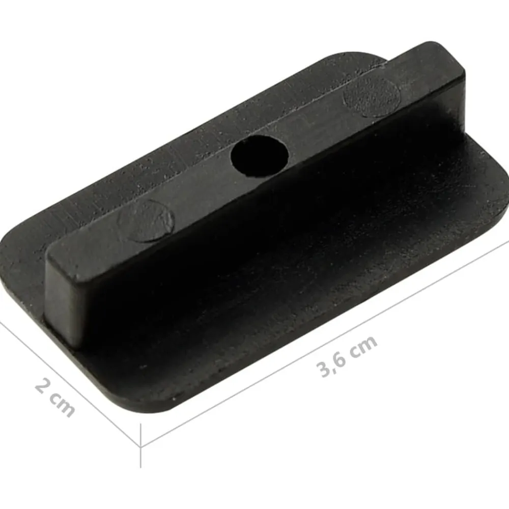 vidaXL Materiales De Construcción-Clips de plataforma con tornillos 200 uds plástico acero inox