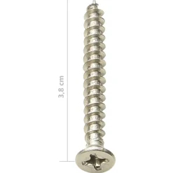 vidaXL Materiales De Construcción-Clips de plataforma con tornillos 200 uds plástico acero inox