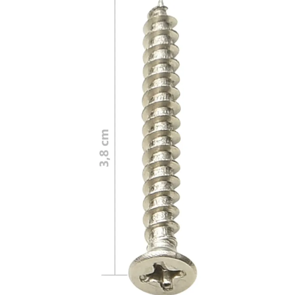 vidaXL Materiales De Construcción-Clips de plataforma con tornillos 200 uds plástico acero inox