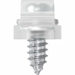 vidaXL Iluminación-Clips de tira LED 2 pcs Transparente 23,8 x 7,3 x 4,3 mm