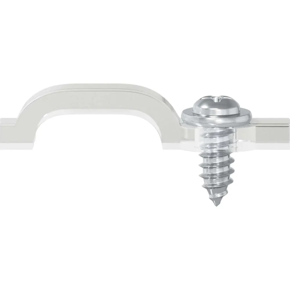 vidaXL Iluminación-Clips de tira LED 2 pcs Transparente 23,8 x 7,3 x 4,3 mm