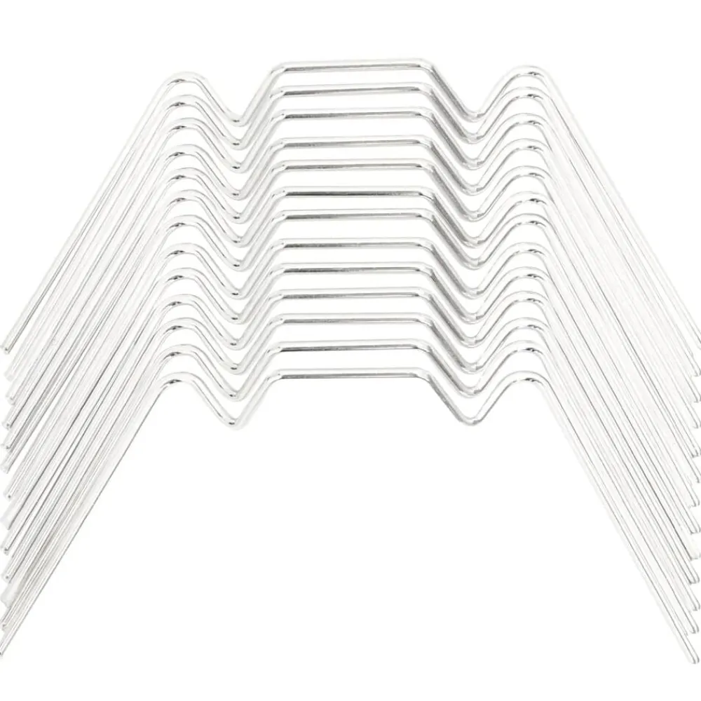 vidaXL Clips para invernadero 50 unidades tipo de W acero galvanizado Sale