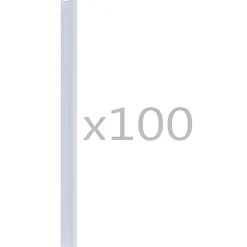 vidaXL Clips para malla de jardín 100 unidades PVC Transparente Hot