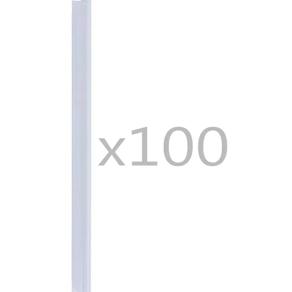 vidaXL Clips para malla de jardín 100 unidades PVC Transparente Hot