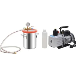 vidaXL Cámara de vacío con bomba de 2 etapas 5,5 L Clearance
