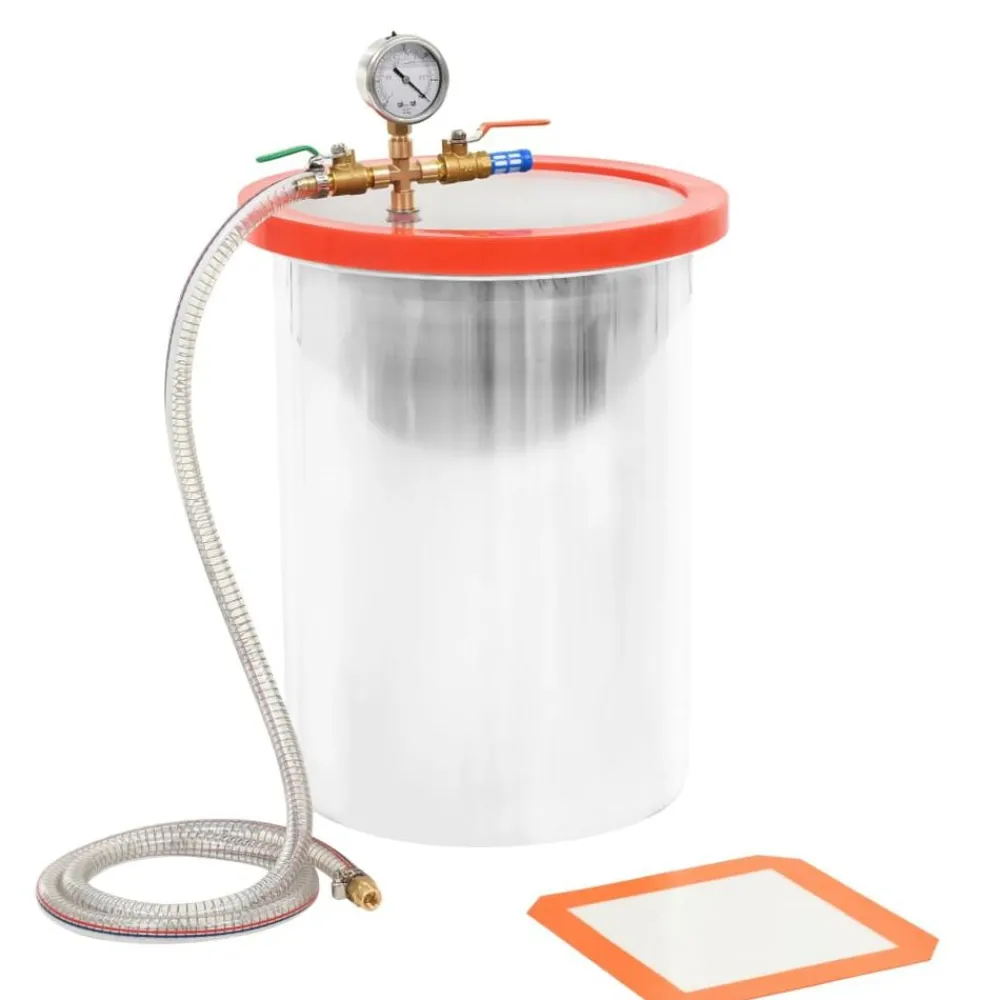 vidaXL Ciencia Y Laboratorio|Accesorios De Bricolaje-Cámara de vacío de acero inoxidable 22,7 L