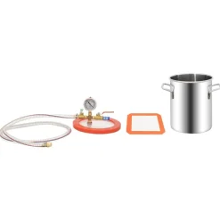 vidaXL Ciencia Y Laboratorio|Accesorios De Bricolaje-Cámara de vacío de acero inoxidable 5,5 L