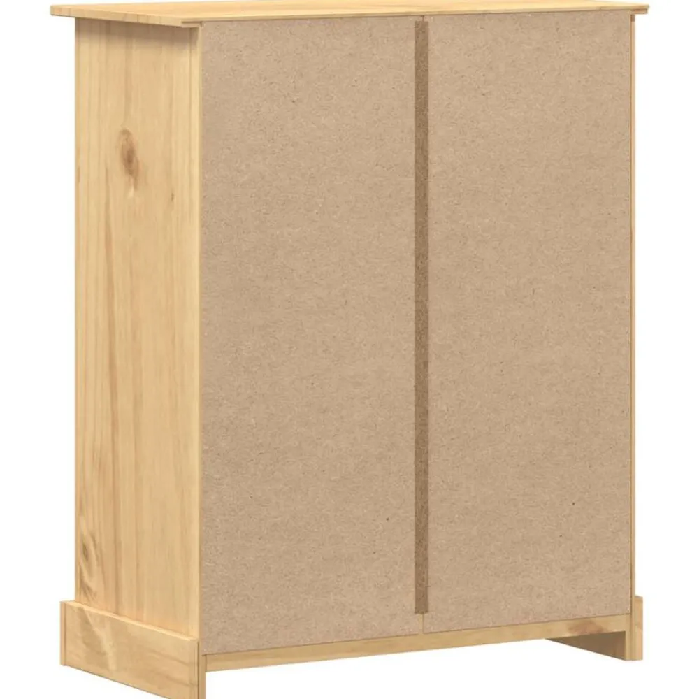 vidaXL Cómoda cajonera Corona madera maciza de pino 92x48x114 cm Outlet