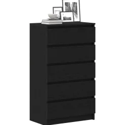 vidaXL Armarios Y Almacenamiento-Cómoda de madera contrachapada 60x36x103 cm