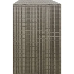 vidaXL Productos Del Hogar-Cobertizo 3 contenedores de basura ratán PE 207x80x117 cm
