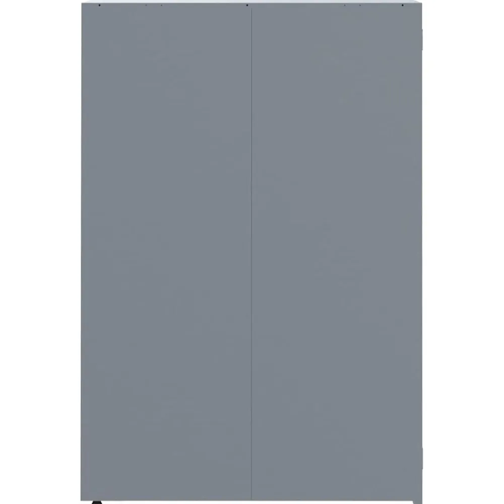 vidaXL Cobertizo de 5 contenedores de basura acero 345x79x117 cm Gris Outlet