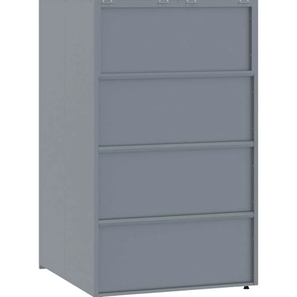 vidaXL Cobertizo de 5 contenedores de basura acero 345x79x117 cm Gris Outlet