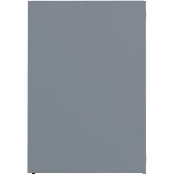 vidaXL Cobertizo de 3 contenedores de basura acero 207x79x117 cm Gris Outlet