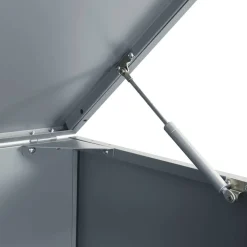 vidaXL Productos Del Hogar-Cobertizo de 2 contenedores de basura acero 138x79x117 cm