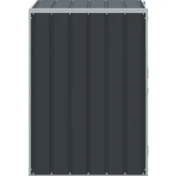 vidaXL Productos Del Hogar-Cobertizo de contenedor de basura acero 72x81x115 cm