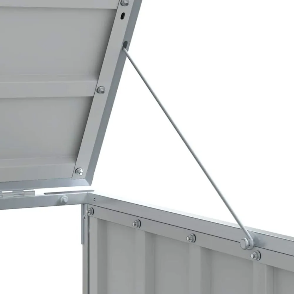 vidaXL Productos Del Hogar-Cobertizo de contenedor de basura acero 72x81x115 cm