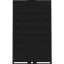 vidaXL Productos Del Hogar-Cobertizo de contenedor de basura acero 69x79x117 cm