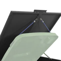 vidaXL Productos Del Hogar-Cobertizo de contenedor de basura acero 69x79x117 cm