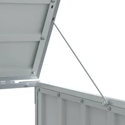 vidaXL Productos Del Hogar-Cobertizo de contenedor de basura acero 72x81x115 cm