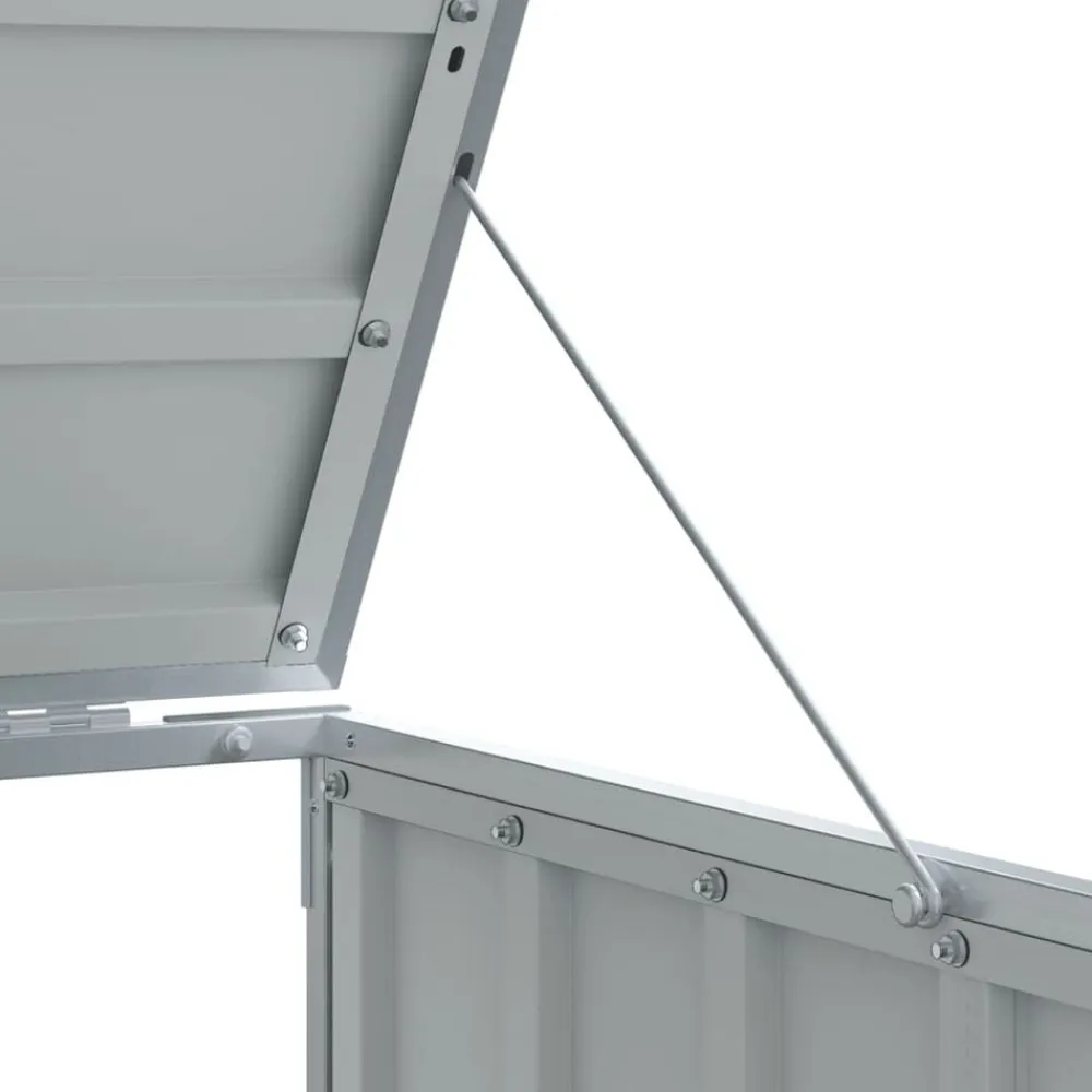 vidaXL Productos Del Hogar-Cobertizo de contenedor de basura acero 72x81x115 cm