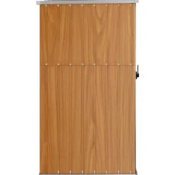 vidaXL Cobertizo de herramientas jardín acero galvanizado 88x89x161 cm Marrón Online