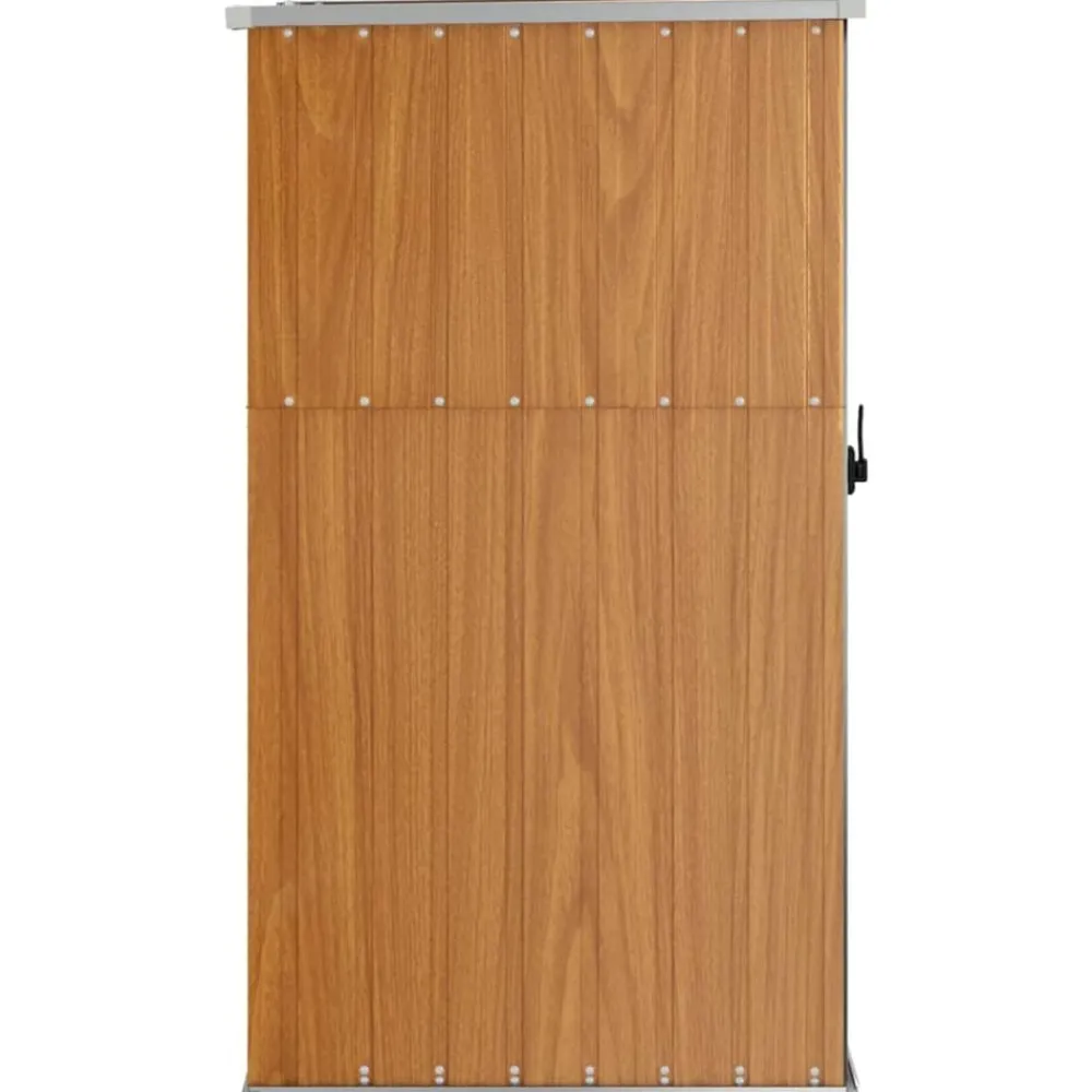 vidaXL Cobertizo de herramientas jardín acero galvanizado 88x89x161 cm Marrón Online