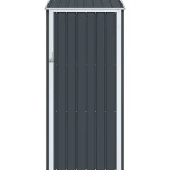 vidaXL Cobertizo de jardín acero galvanizado 87x98x159 cm Antracita New