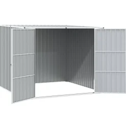 vidaXL Cobertizo de jardín acero galvanizado 195x198x159 cm Gris Best