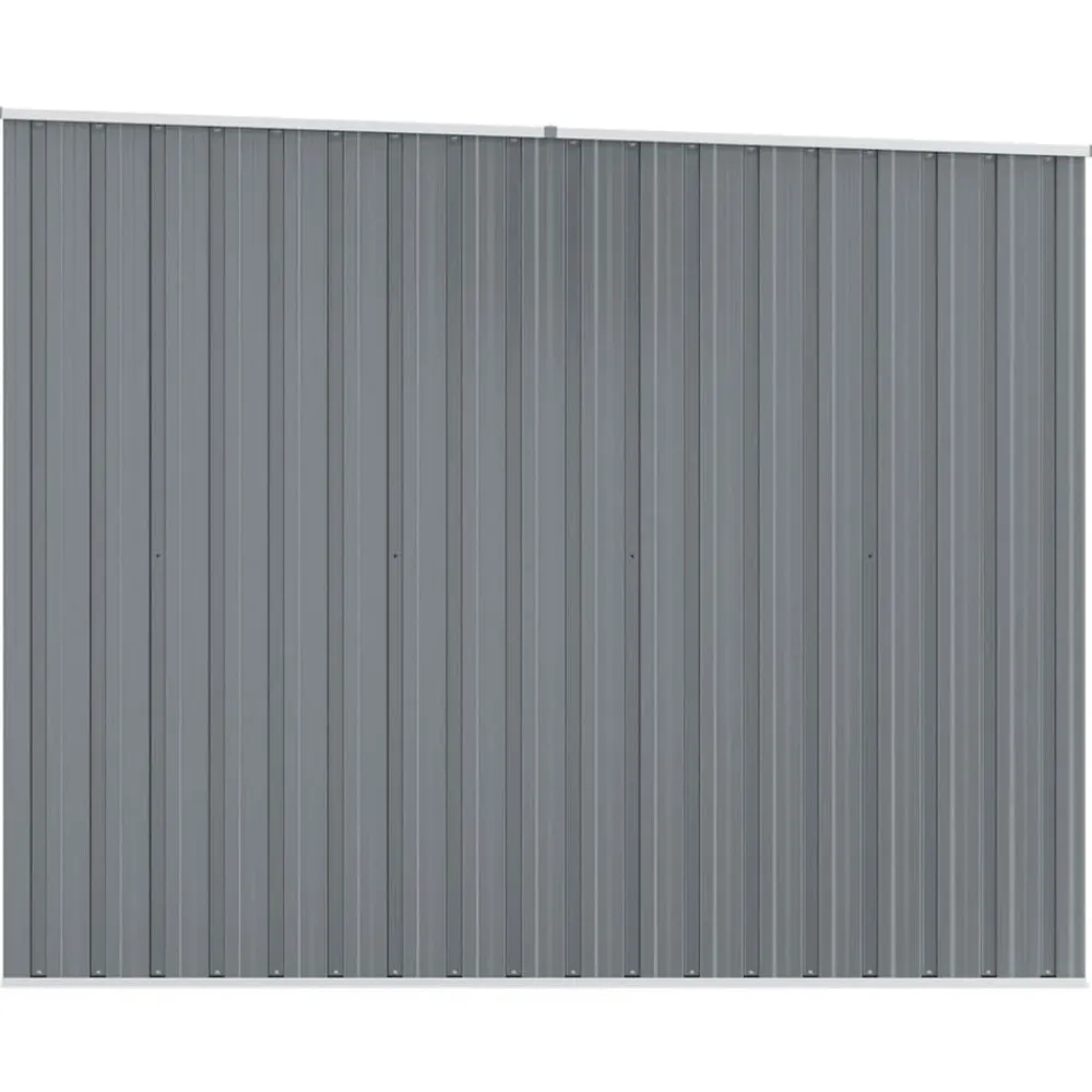vidaXL Cobertizo de jardín acero galvanizado 195x198x159 cm Gris Best