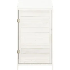 vidaXL Jardín-Cobertizo de jardín madera de abeto maciza 55x52x112 cm