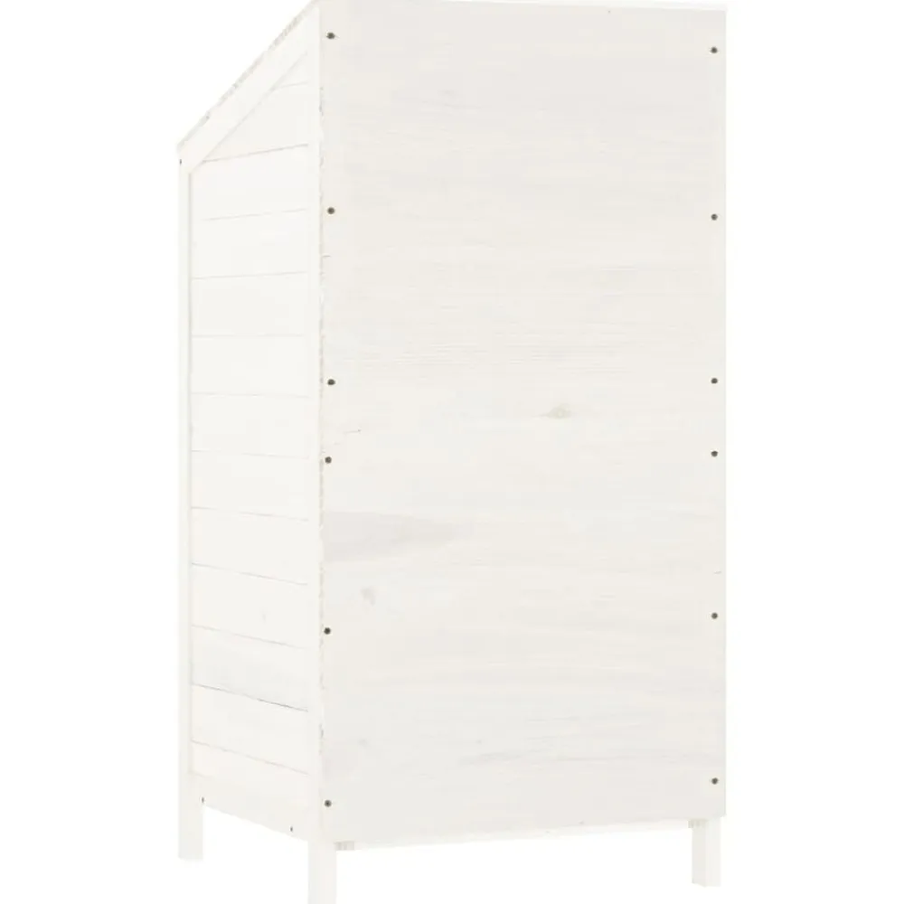 vidaXL Jardín-Cobertizo de jardín madera de abeto maciza 55x52x112 cm