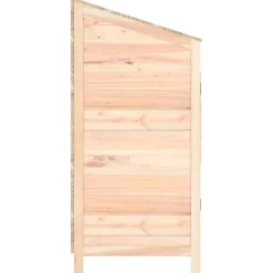 vidaXL Jardín-Cobertizo de jardín madera de abeto maciza 55x52x112 cm