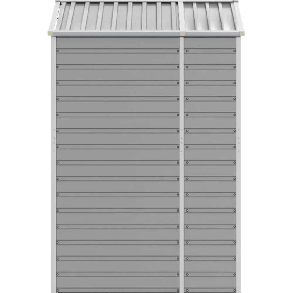 vidaXL Cobertizo de jardín acero galvanizado 191x130x198 cm Gris claro New