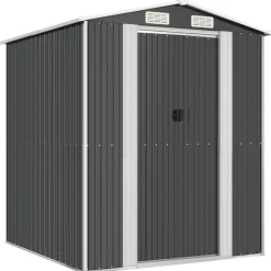 vidaXL Cobertizo de jardín acero galvanizado antracita 192x191x223 cm Hot