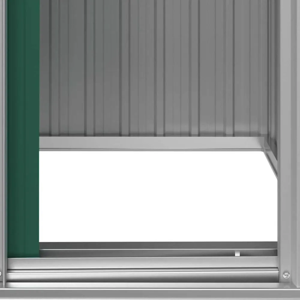 vidaXL Cobertizo de jardín acero galvanizado 126x97,5x177 cm Verde New