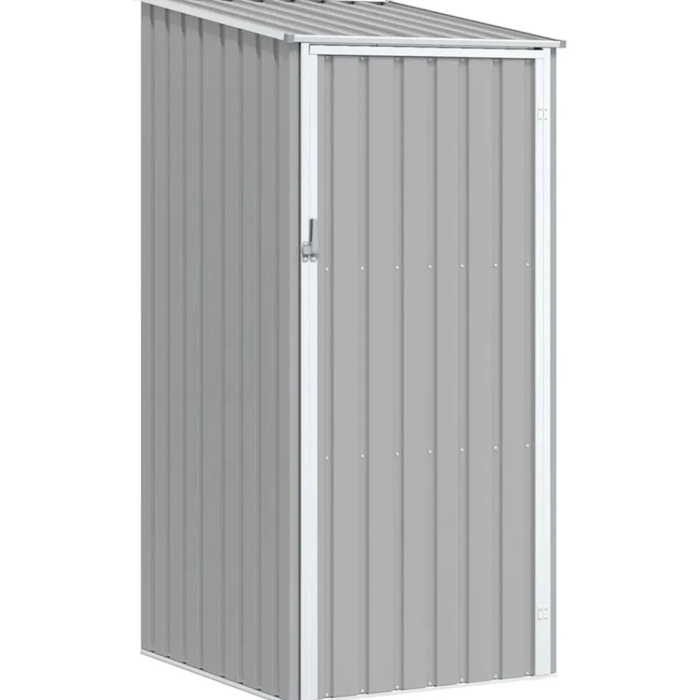 vidaXL Cobertizo de jardín acero galvanizado 87x98x159 cm Gris Outlet