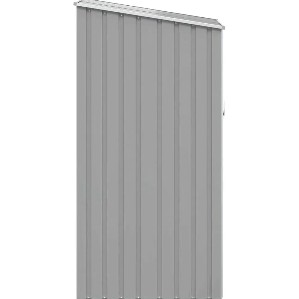 vidaXL Cobertizo de jardín acero galvanizado 87x98x159 cm Gris Outlet