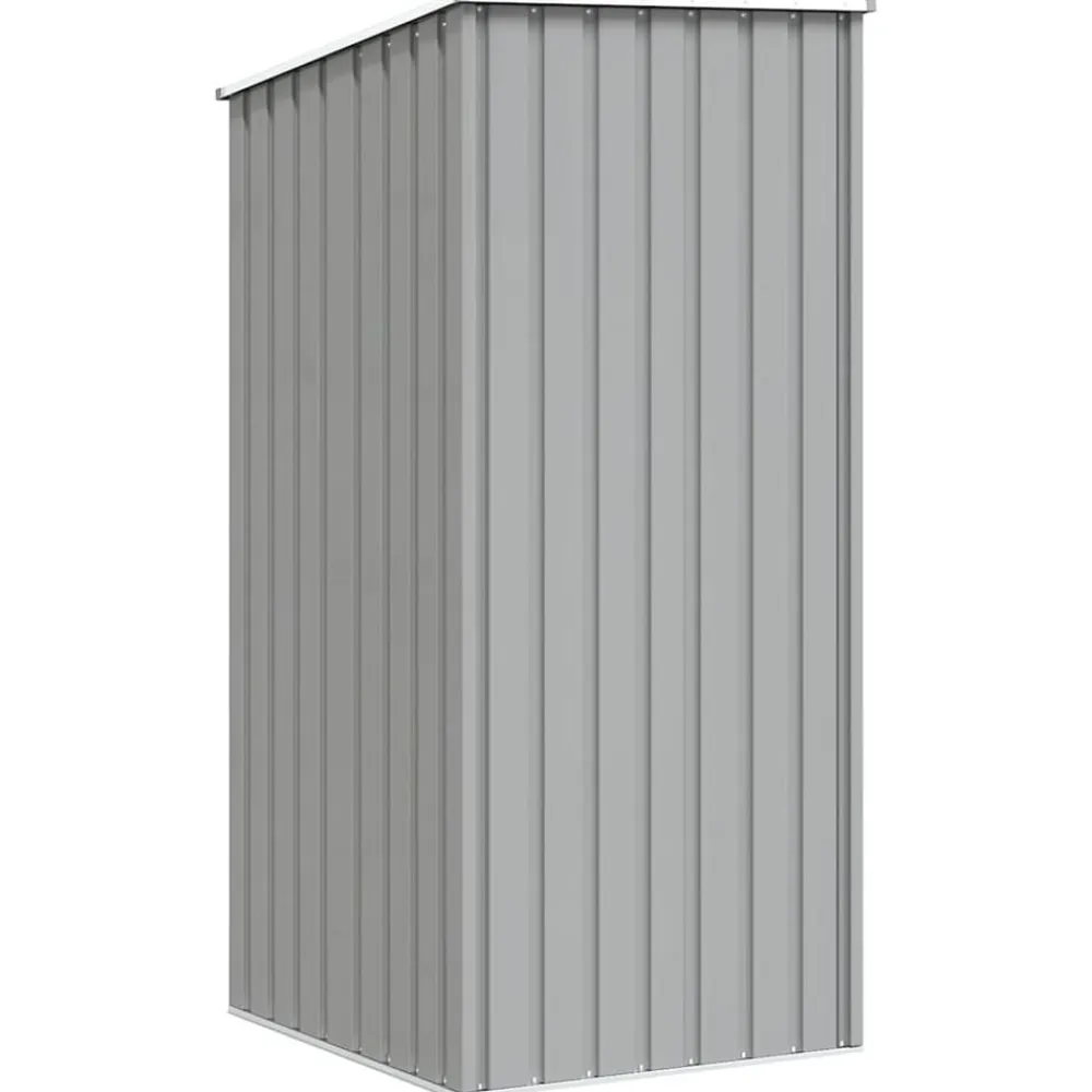 vidaXL Cobertizo de jardín acero galvanizado 87x98x159 cm Gris Outlet