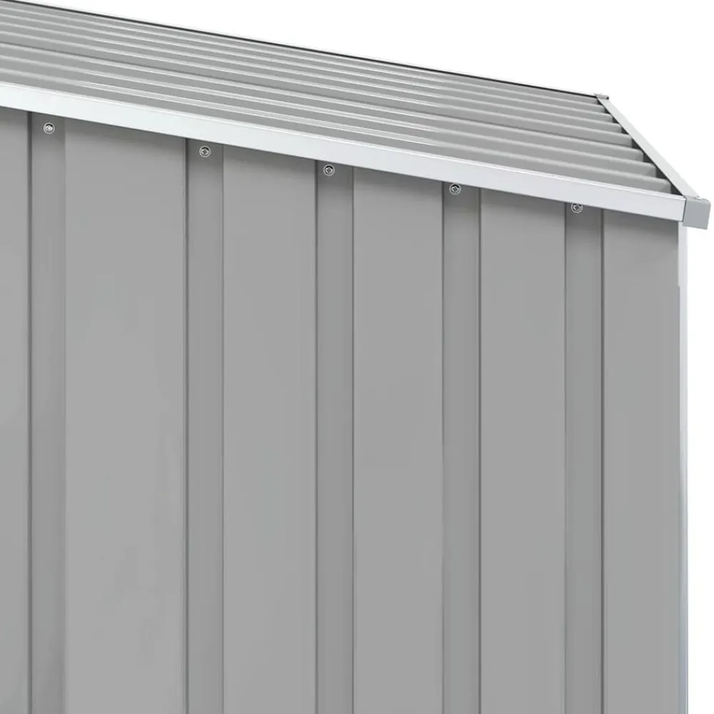 vidaXL Cobertizo de jardín acero galvanizado 87x98x159 cm Gris Outlet