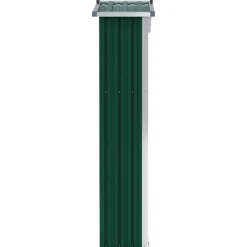 vidaXL Cobertizo de jardín acero galvanizado 116x45x175cm Verde Outlet