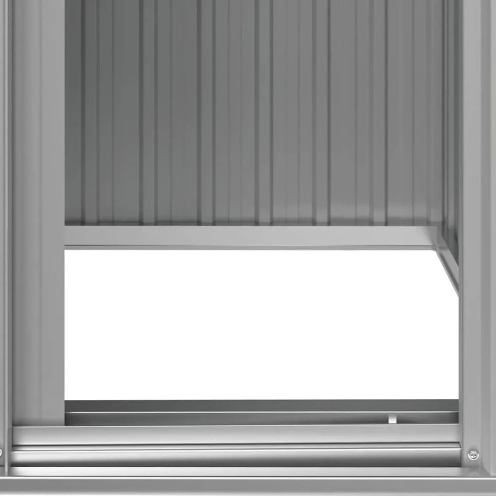 vidaXL Cobertizo de jardín acero galvanizado 126x97,5x177 cm Gris Hot