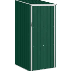 vidaXL Cobertizo de jardín acero galvanizado 87x98x159 cm Verde Online